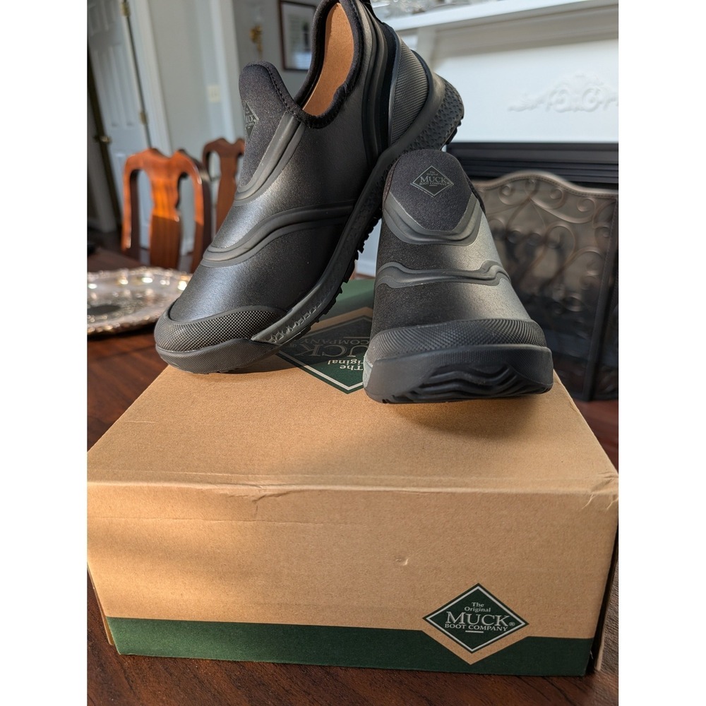Muck Boot Co. Outscape Low Waterproof Shoes Black Gray Men's 11/Women's 12 EU44